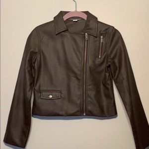 KC Parker Girls Faux Leather Jacket by Hartstring